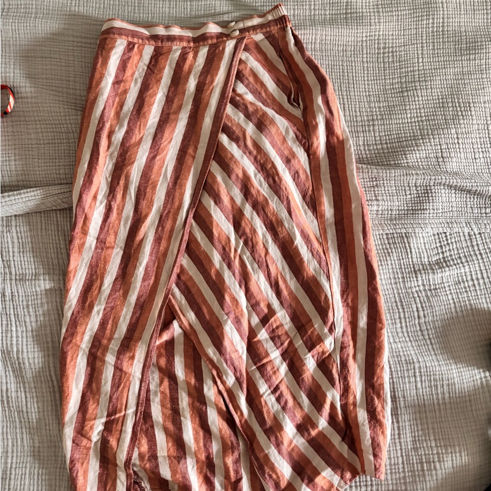 Madewell linen blend skirt